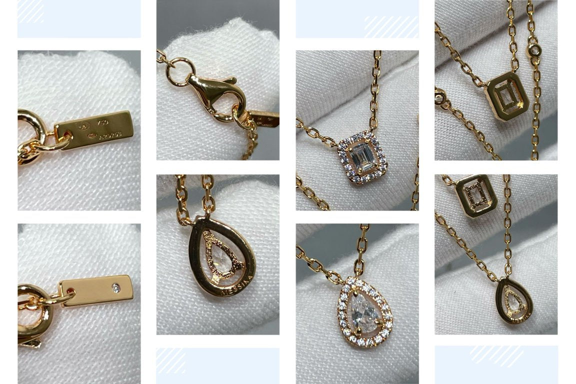 [Liorra]MY TWIN 2 ROW DIAMOND NECKLACE