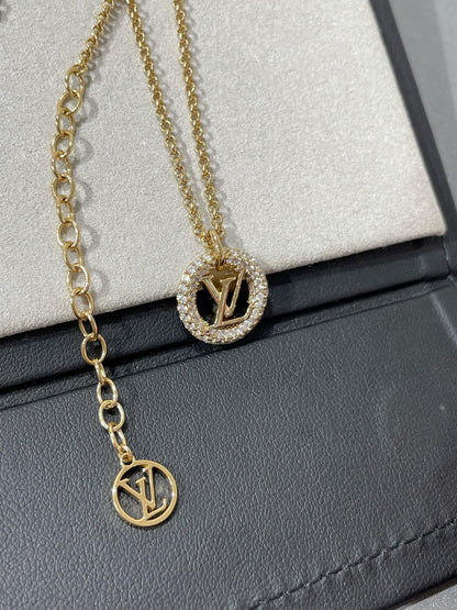 [Liorra]BY NIGHT DIAMOND PAVED NECKLACE