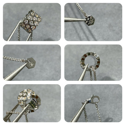 [Liorra]BEE LOVE DIAMOND PAVED 3 ROW NECKLACE