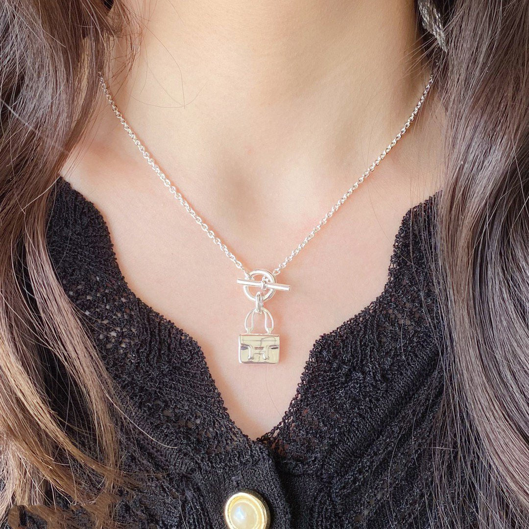 [Liorra]CONSTANCE PEDANT SILVER NECKLACE
