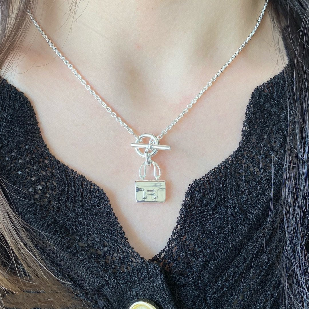 [Liorra]CONSTANCE PEDANT SILVER NECKLACE
