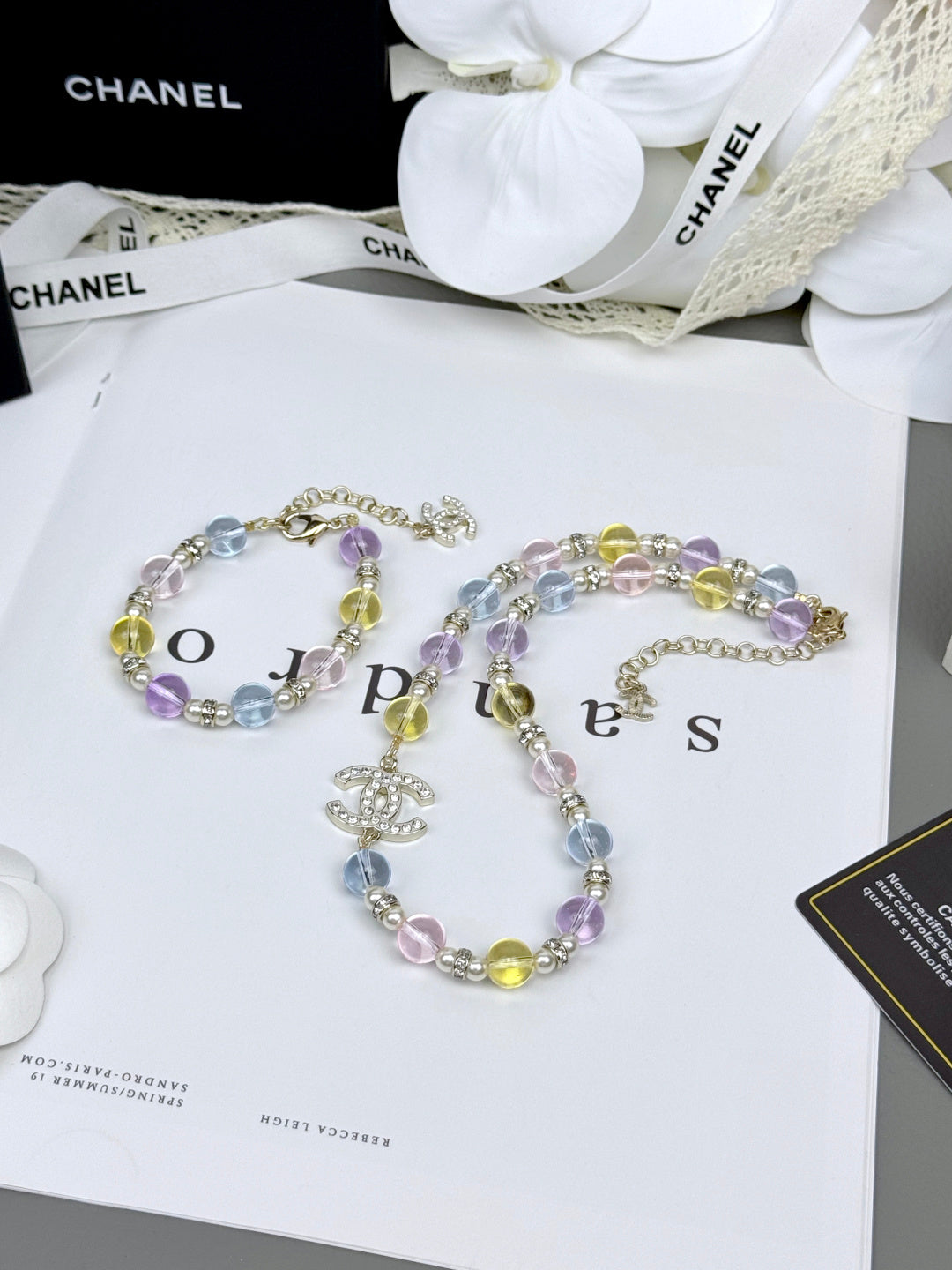 [Liorra]Colorful Transparent Resin Bracelet