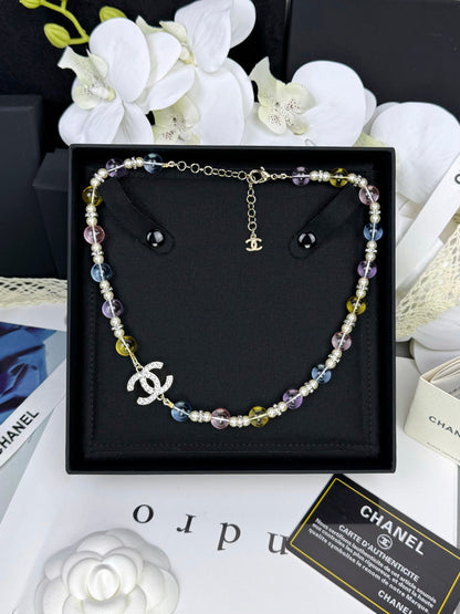 [Liorra]26C New Spring Collection Colorful Transparent Resin Necklace
