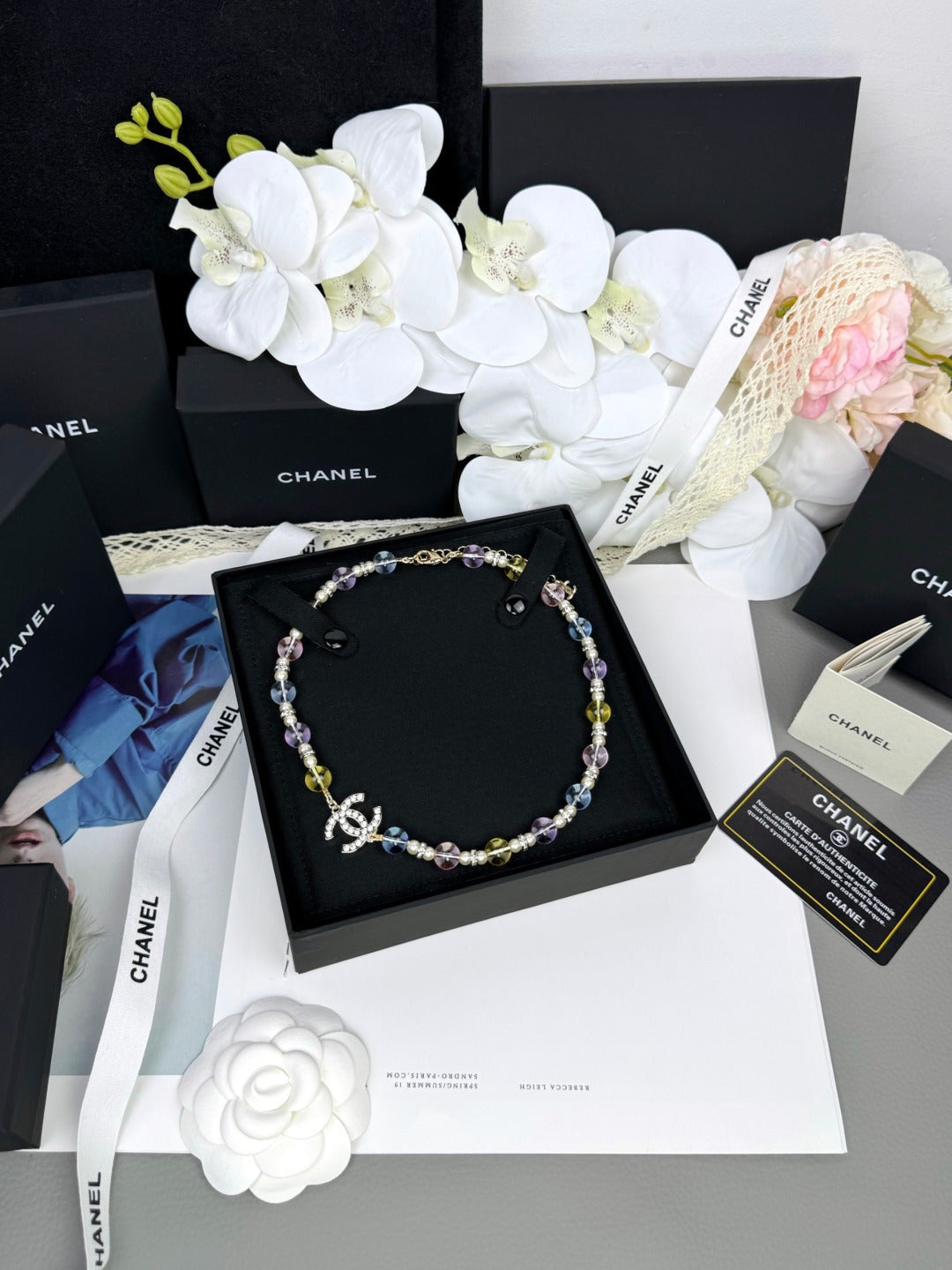 [Liorra]26C New Spring Collection Colorful Transparent Resin Necklace