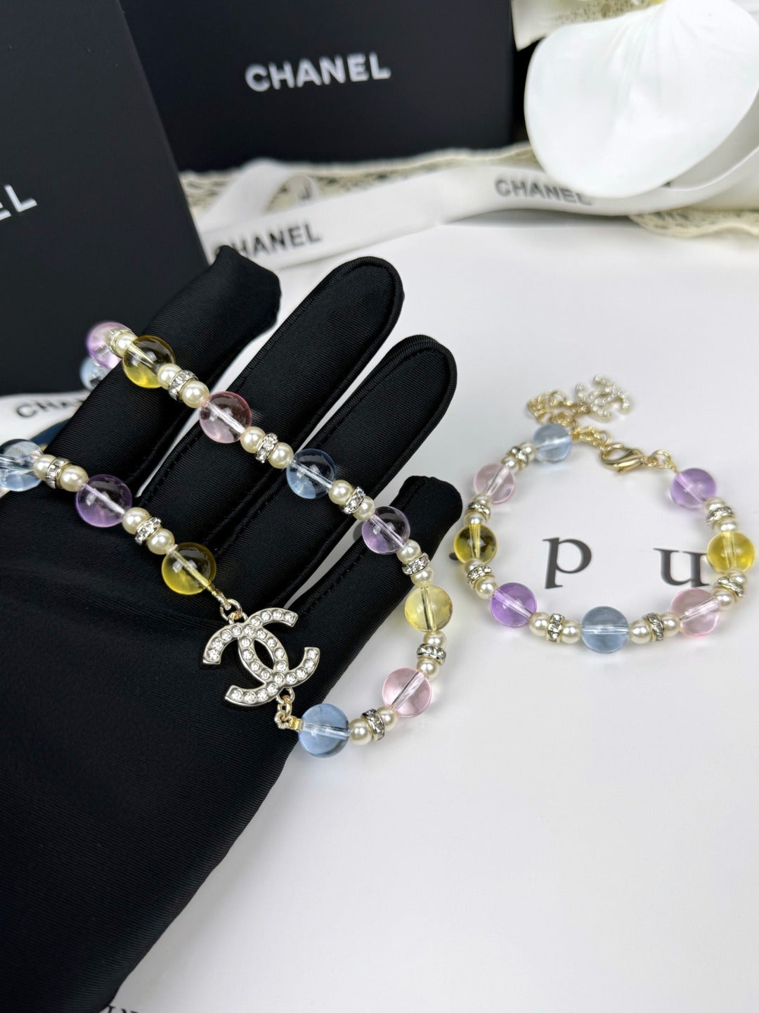 [Liorra]26C New Spring Collection Colorful Transparent Resin Necklace