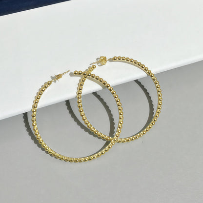 [Liorra]SMOOTH BEAD STUD EARRINGS