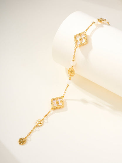 [Liorra]B.C.L ENAMELED Three-Flower Bracelet£¨Trumpet)
