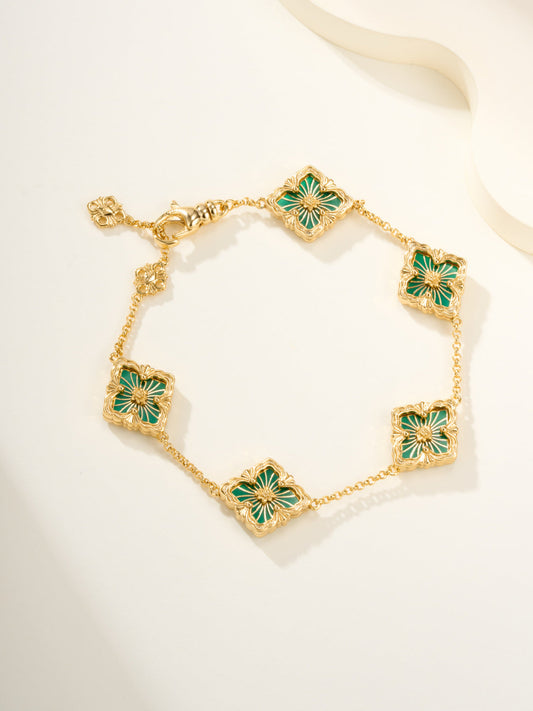 [Liorra]B.C.L ENAMELED Five-Flower Bracelet£¨Various Colors)