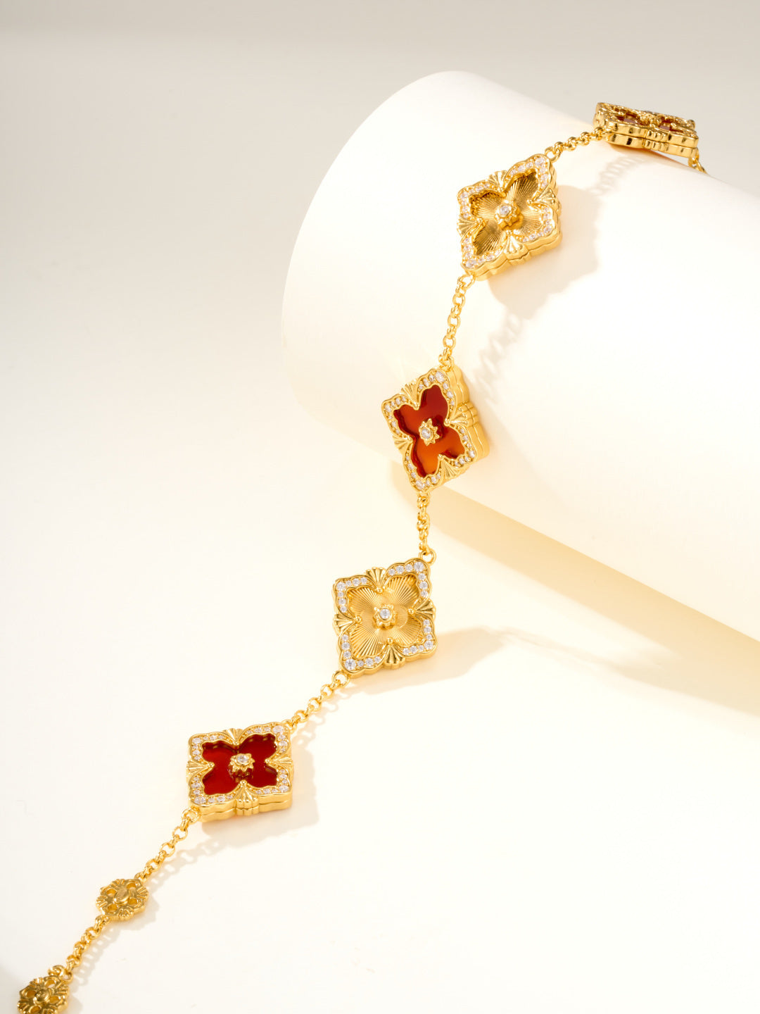[Liorra]B.C.L ENAMELED Five-Flower Bracelet£¨Various Colors) BIG SIZE