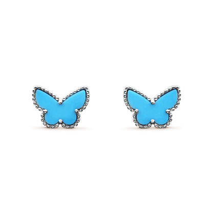 [Liorra]BUTTERFLY TURQUOISE EARRINGS SILVER