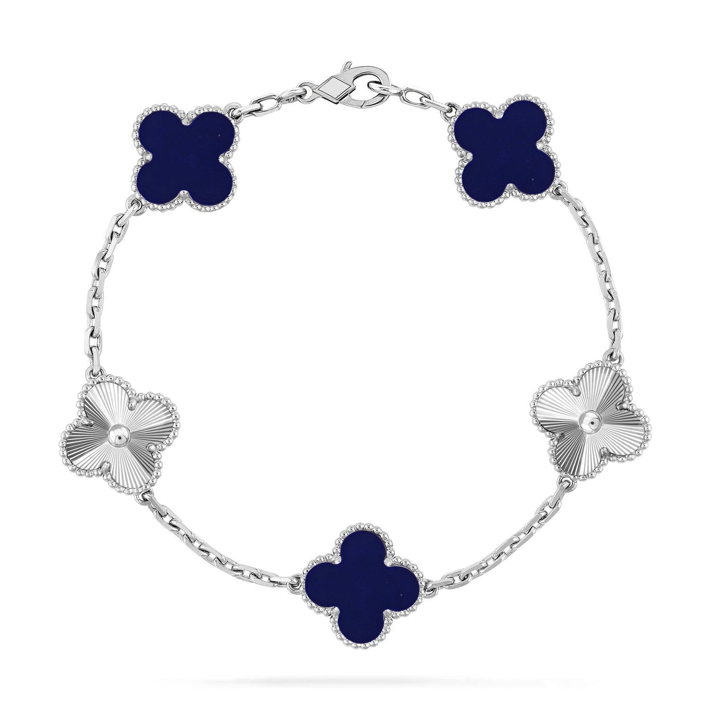 [Liorra]CLOVER 5 MOTIF LAPIS LAZULI BRACELET COLLECTION