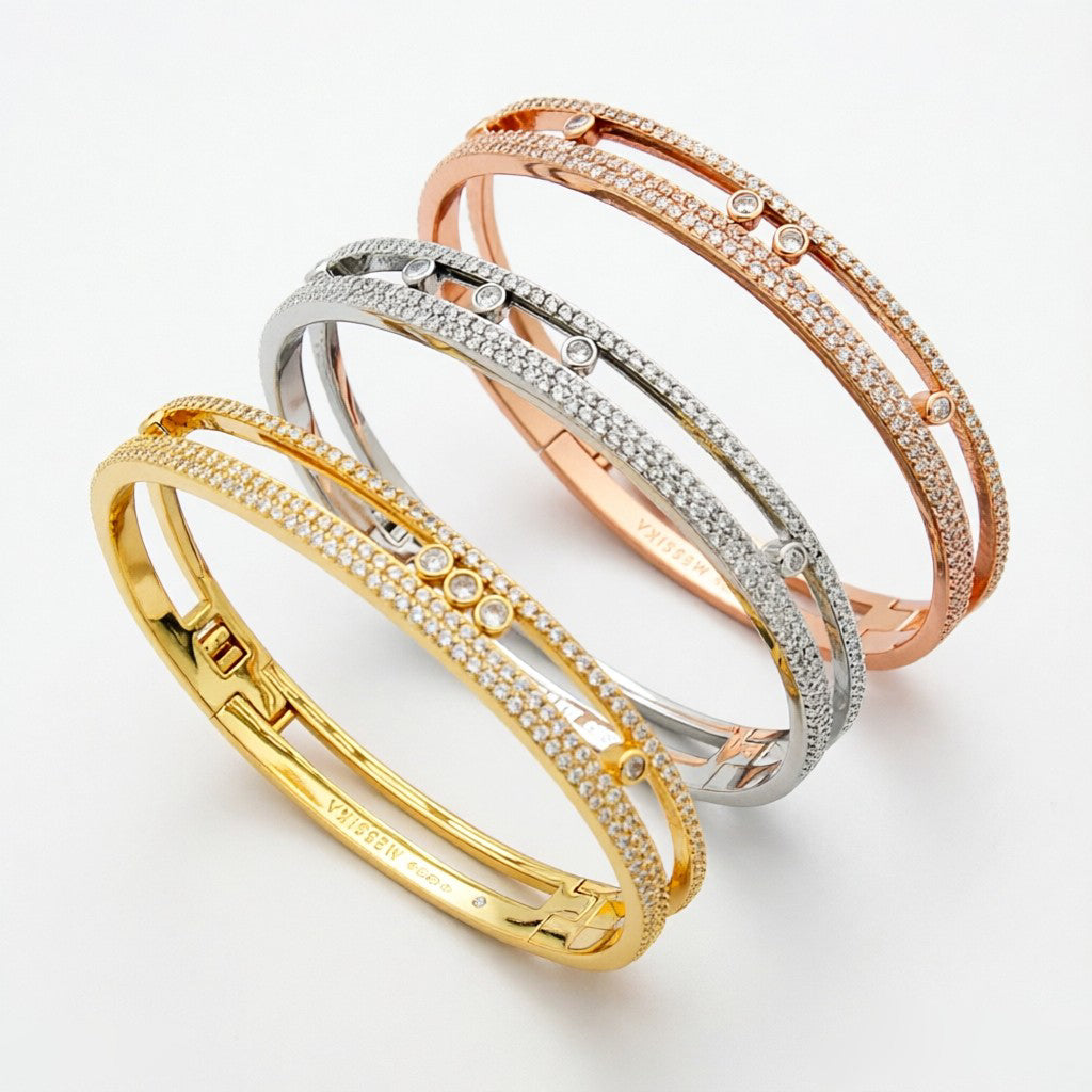 [Liorra]Move Romane pavé bangle