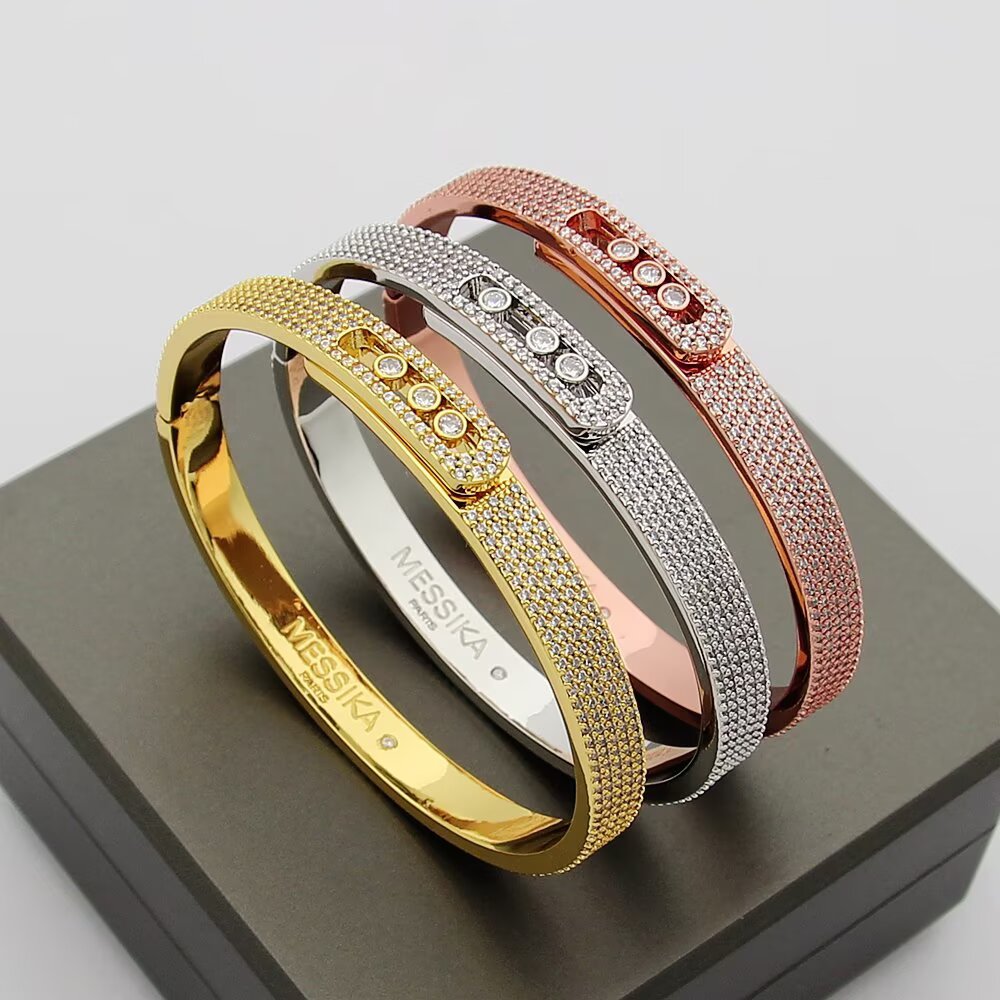 [Liorra]Move Noa Full Pavé Diamond Bangle Bracelet