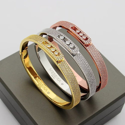 [Liorra]Move Noa Full Pavé Diamond Bangle Bracelet