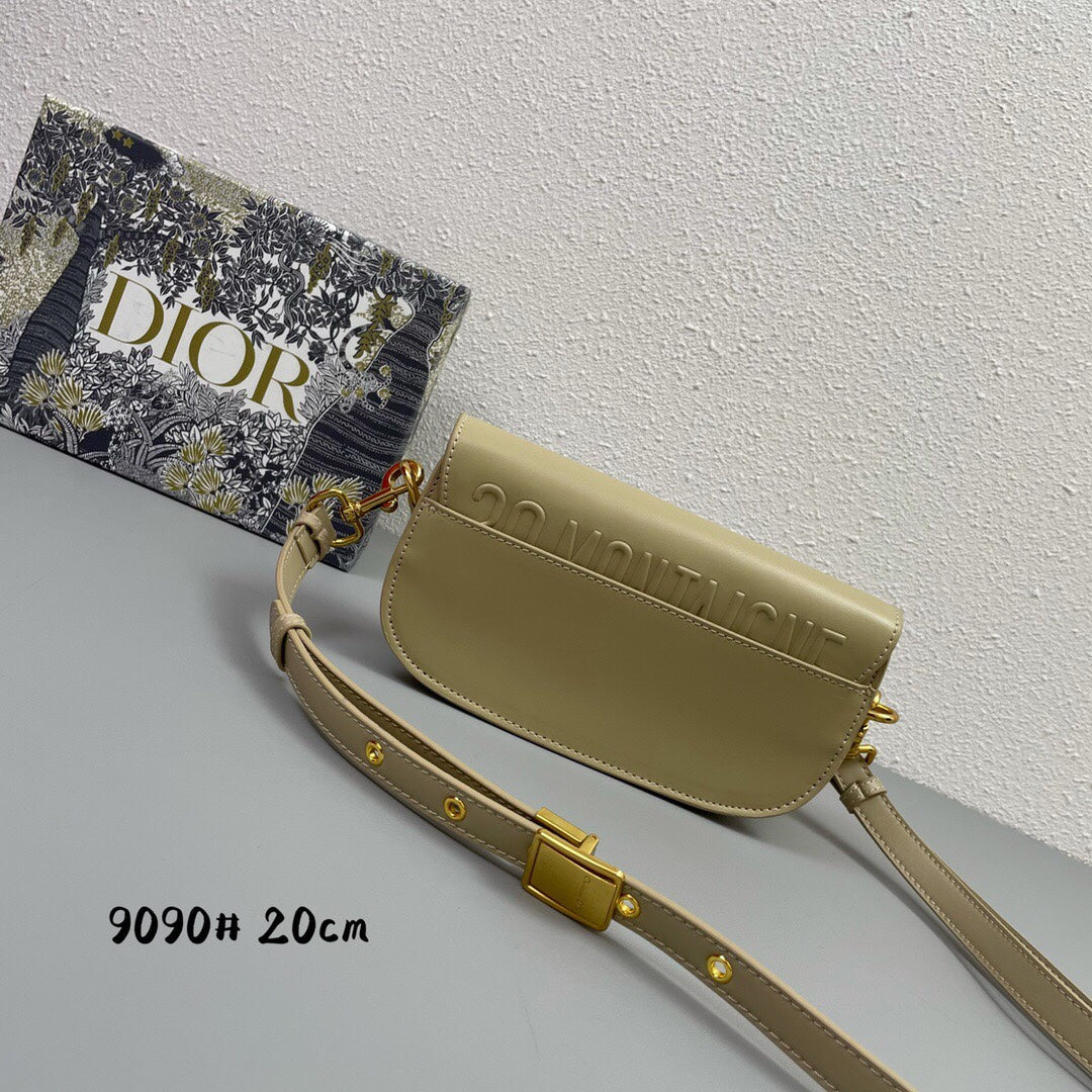 MINI BOBBY EAST-WEST 20 BAG IN BEIGE CREAM CALFSKIN