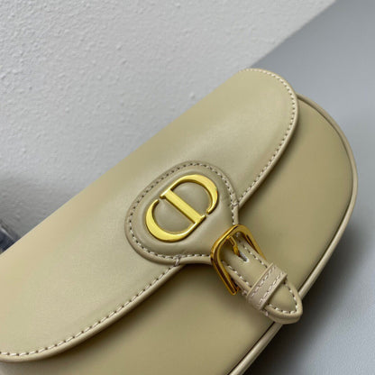 MINI BOBBY EAST-WEST 20 BAG IN BEIGE CREAM CALFSKIN