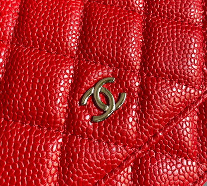 CC WOC 19 RED CAVIAR SILVER HARDWARE