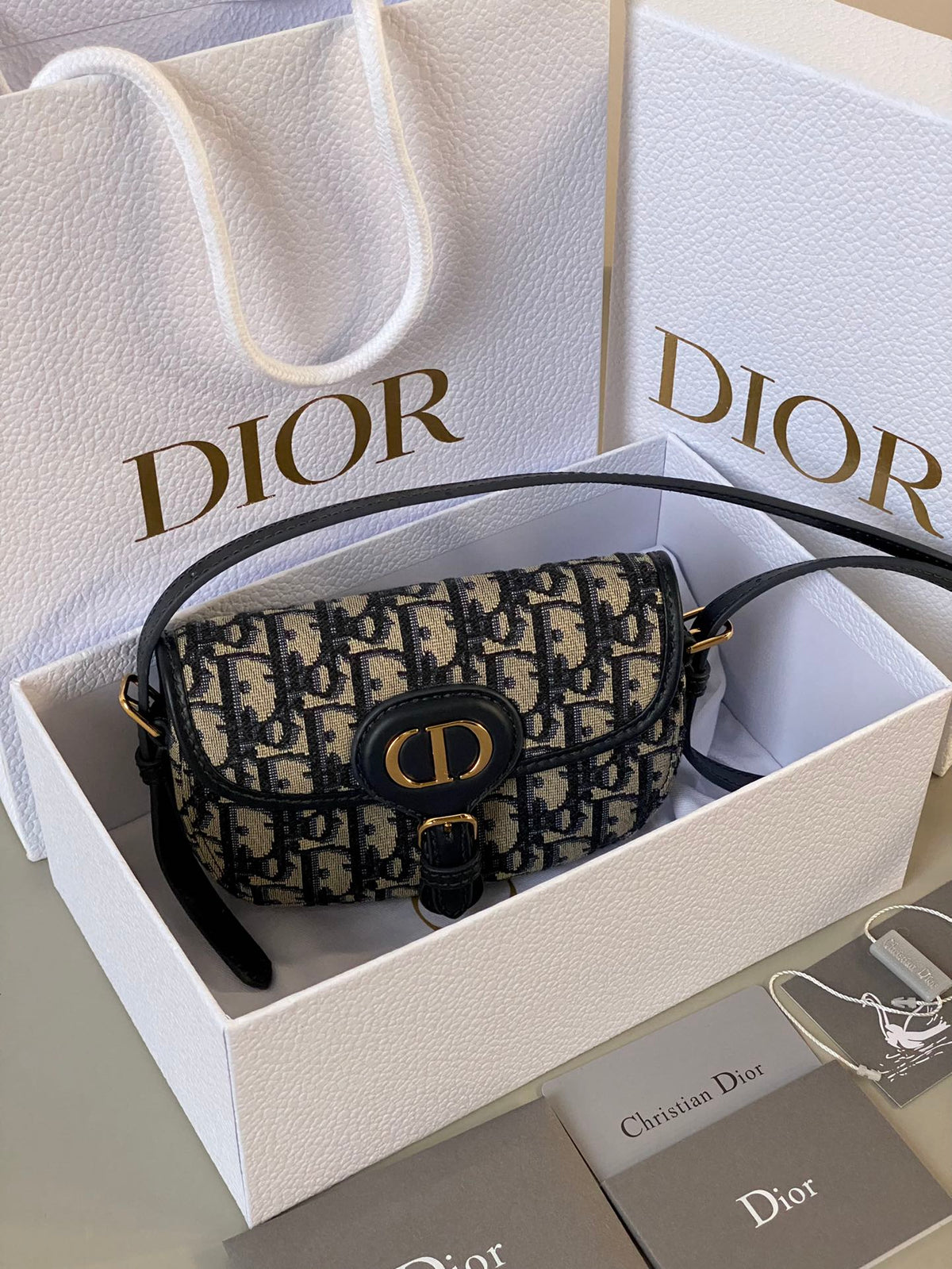 BOBBY EAST-WEST BAG 17 IN BLACK OBLIQUE JACQUARD