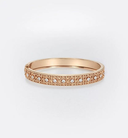 [?Liorra]2026 WOVEN-PATTERN BRACELET SET WITH FULL DIAMOND INLAY THREE-COLORS