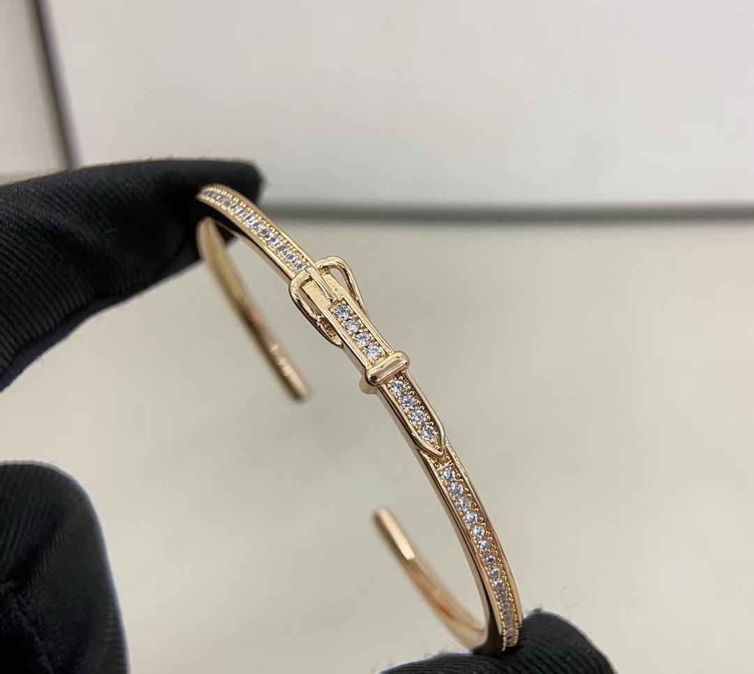 [?Liorra]DIAMOND-ENCRUSTED BRACELET THREE COLORS