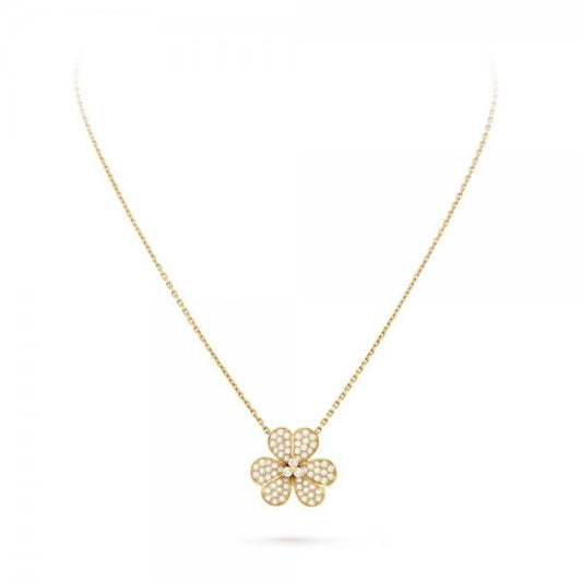 [Liorra]FLOWER DIAMOND NECKLACE