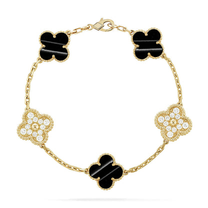 [Liorra] CLOVER 5 MOTIF PULSAR STONE BRACELET COLLECTION