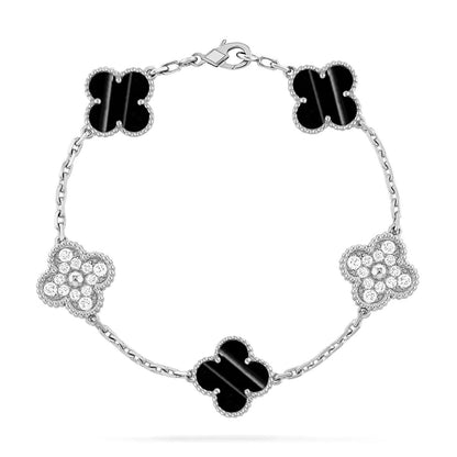 [Liorra] CLOVER 5 MOTIF PULSAR STONE BRACELET COLLECTION