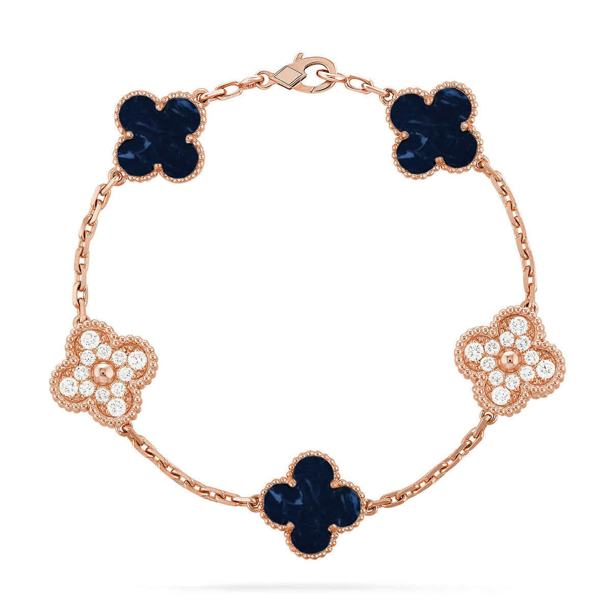 [Liorra]CLOVER 5 MOTIF PIETERSITE BRACELET COLLECTION