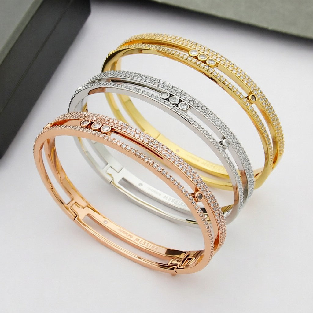 [Liorra]Move Romane pavé bangle