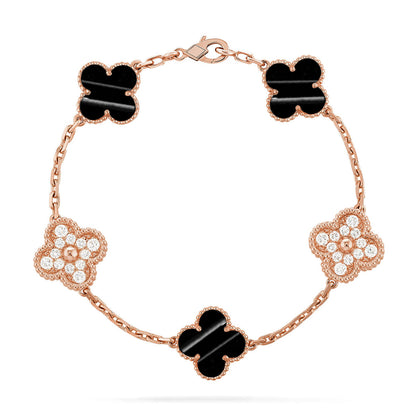 [Liorra] CLOVER 5 MOTIF PULSAR STONE BRACELET COLLECTION