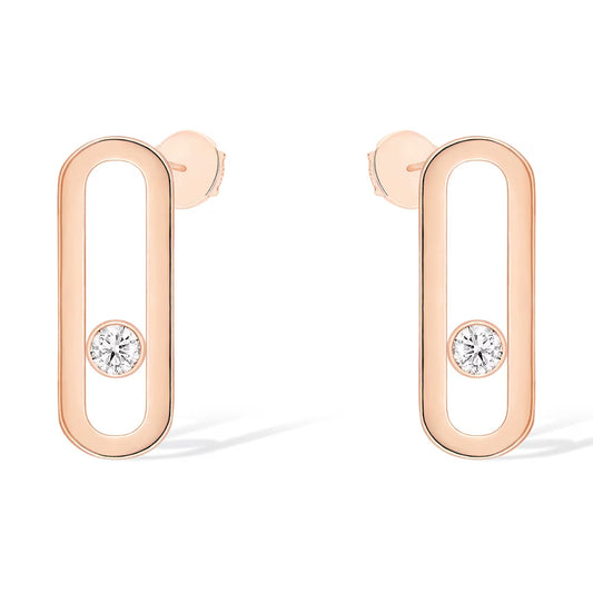 [Liorra]MOVE UNO SMALL 1 DIAMOND EARRINGS