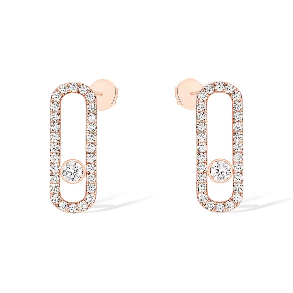 [Liorra]MOVE UNO STUD DIAMOND PAVED EARRINGS