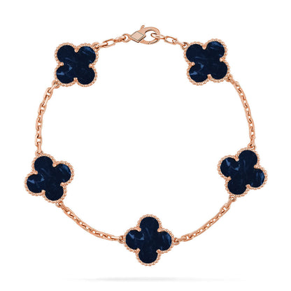 [Liorra]CLOVER 5 MOTIF PIETERSITE BRACELET COLLECTION