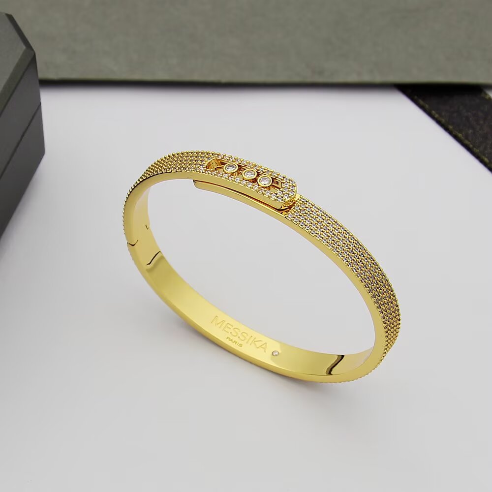 [Liorra]Move Noa Full Pavé Diamond Bangle Bracelet