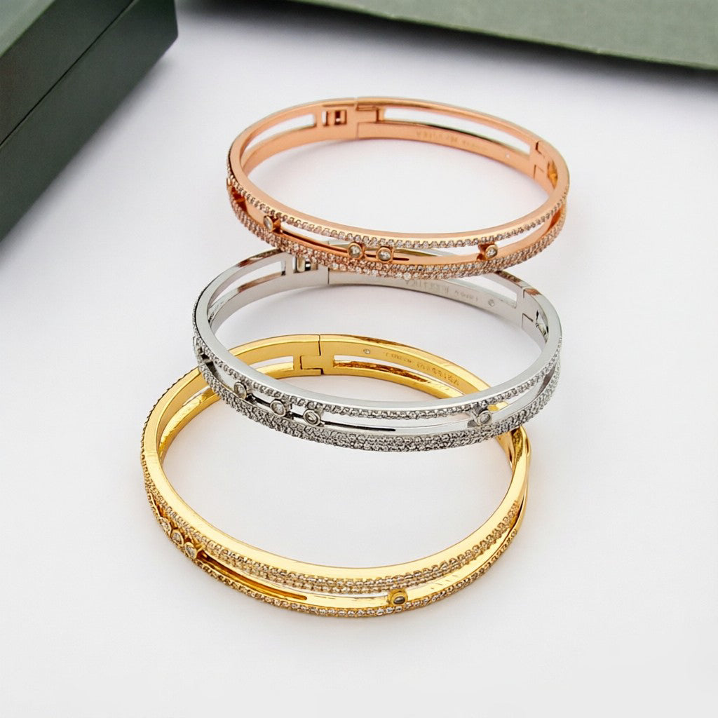 [Liorra]Move Romane pavé bangle