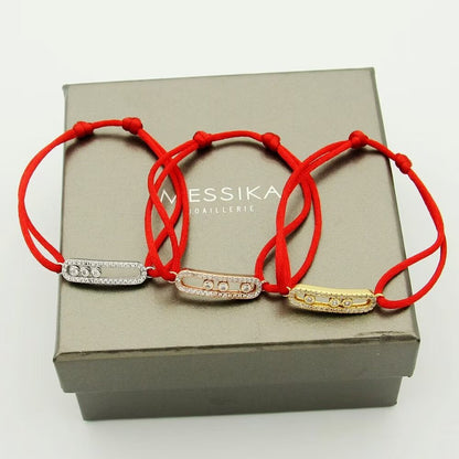 [Liorra]Messika Care(s) pink cord pavé bracelet