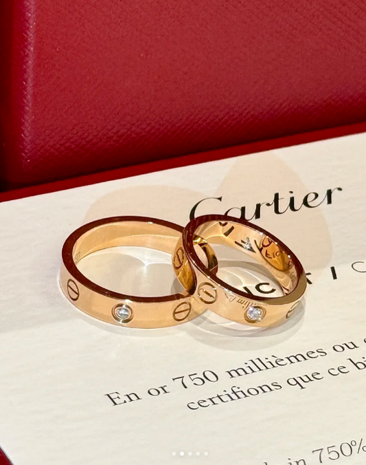 [Liorra]LOVE RING 4MM 1 DIAMOND