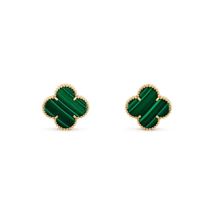 [Liorra]CLOVER MINI 9.5MM MALACHITE  EARRINGS