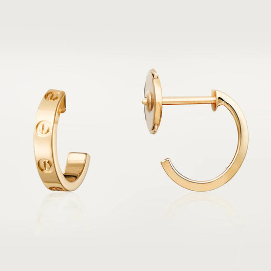 [Liorra]LOVE EARRINGS 2.65MM PINK GOLD