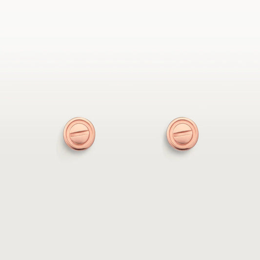[Liorra]LOVE EARRINGS PINK GOLD 10MM