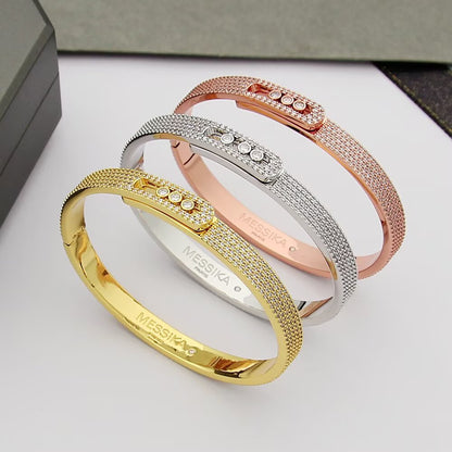 [Liorra]Move Noa Full Pavé Diamond Bangle Bracelet