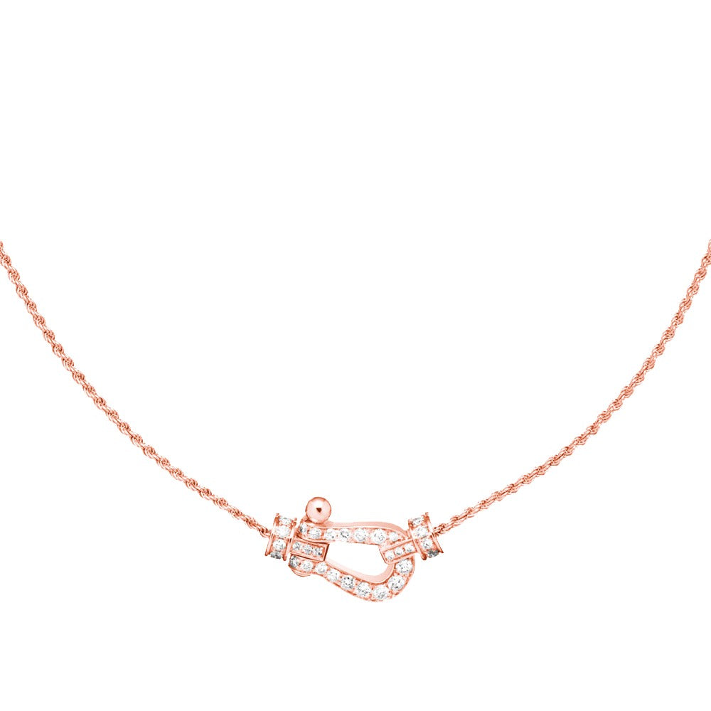 [Liorra]FORCE 10 PINK GOLD DIAMOND NECKLACE