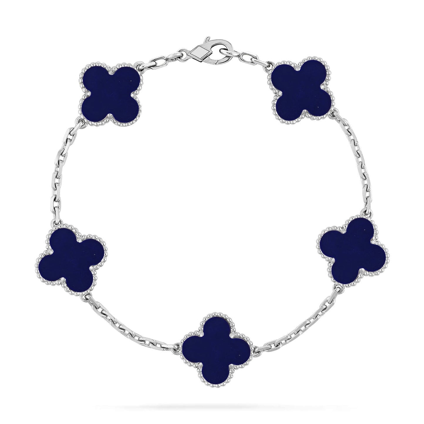 [Liorra]CLOVER 5 MOTIF LAPIS LAZULI BRACELET COLLECTION