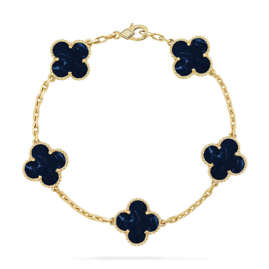 [Liorra]CLOVER 5 MOTIF PIETERSITE BRACELET COLLECTION