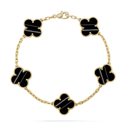 [Liorra] CLOVER 5 MOTIF PULSAR STONE BRACELET COLLECTION