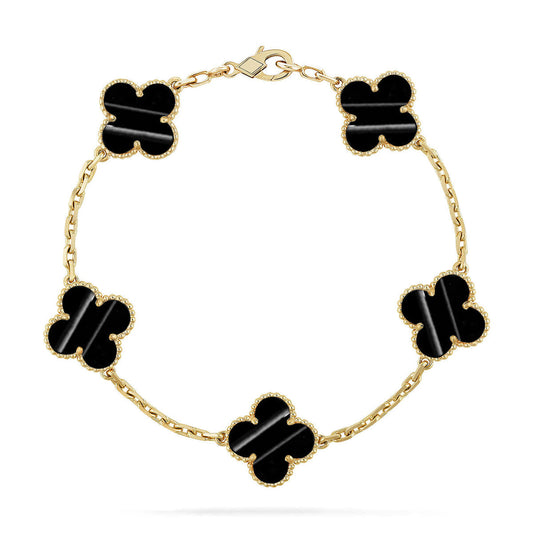 [Liorra] CLOVER 5 MOTIF PULSAR STONE BRACELET COLLECTION