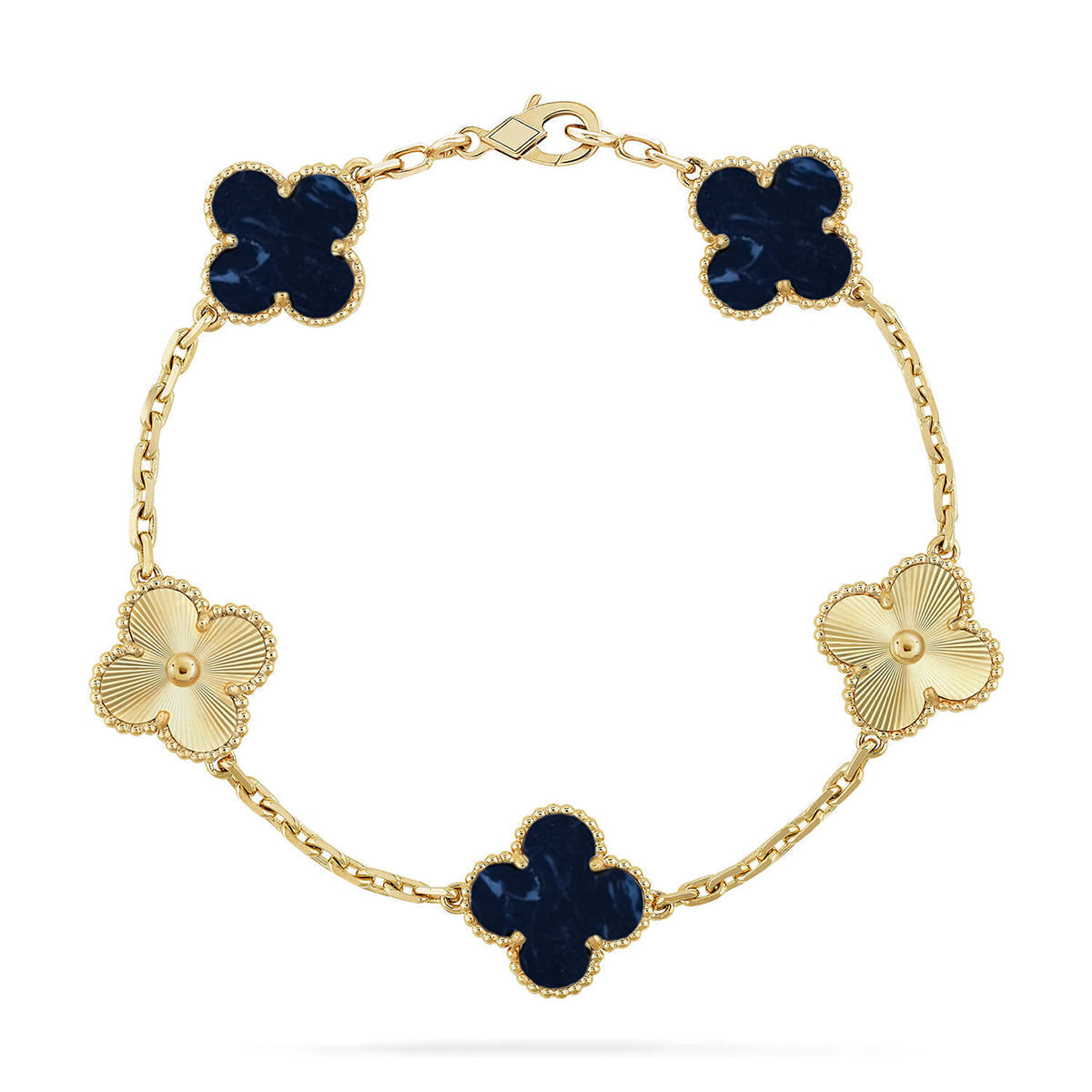 [Liorra]CLOVER 5 MOTIF PIETERSITE BRACELET COLLECTION