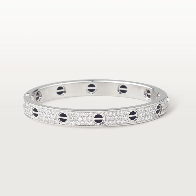 [Liorra]LOVE BRACELET 6.1MM DIAMOND-PAVED CERAMIC