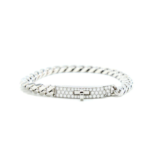[Liorra]KELLY CHAIN SILVER DIAMOND BRACELET