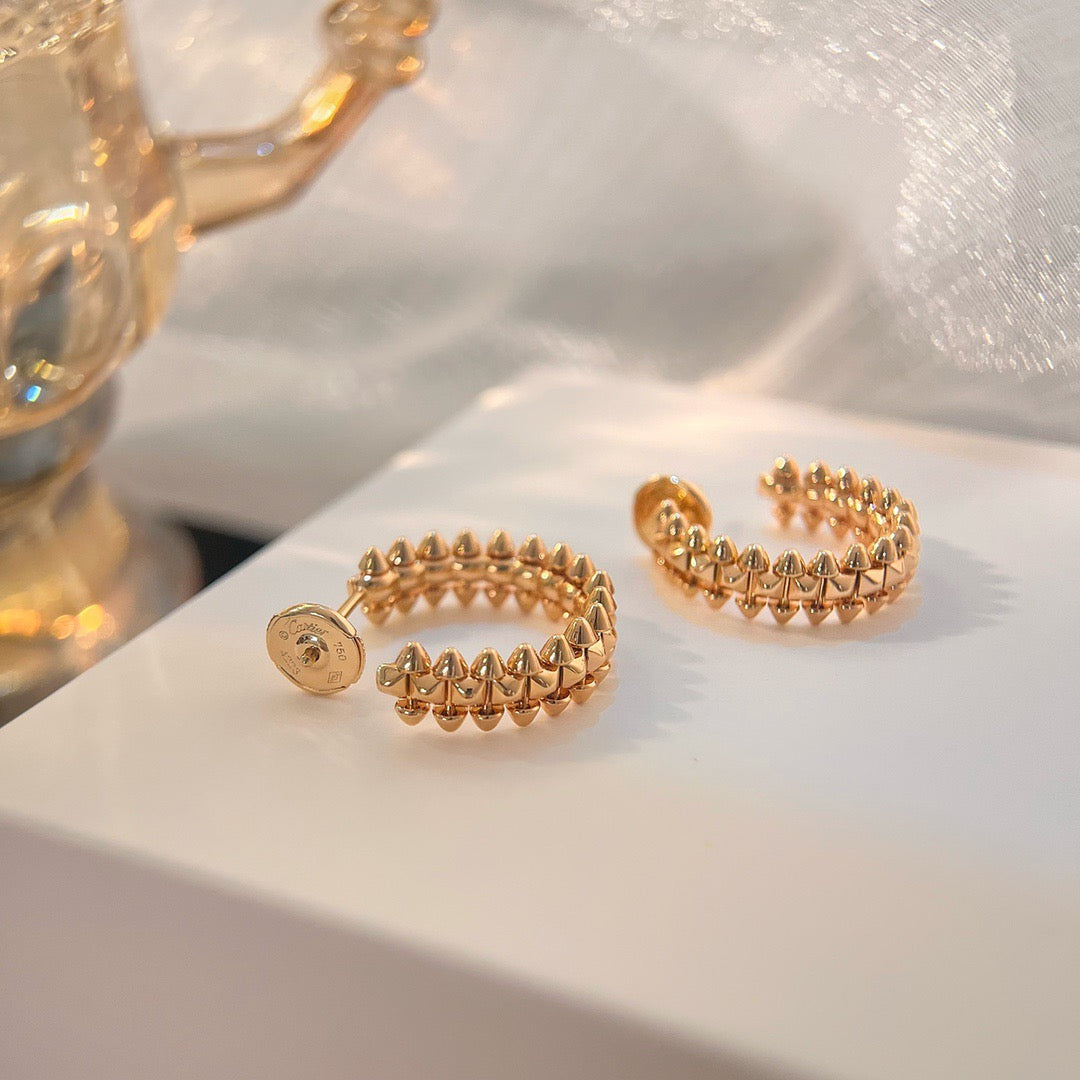 [Liorra]CLASH SMALL HOOP EARRINGS